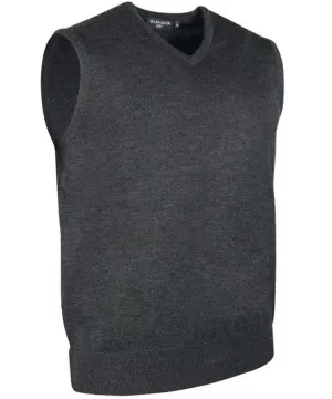 40% OFF - GLENMUIR Rankin Mens Slipover - Fine Merino Wool - Charcoal - Sizes: MEDIUM & LARGE