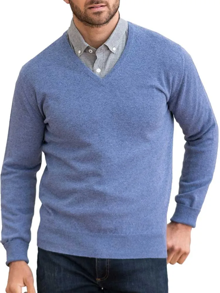 60% OFF WILLIAM LOCKIE V-Neck - Mens Gordon Geelong - Clyde Blue - Size: 50"