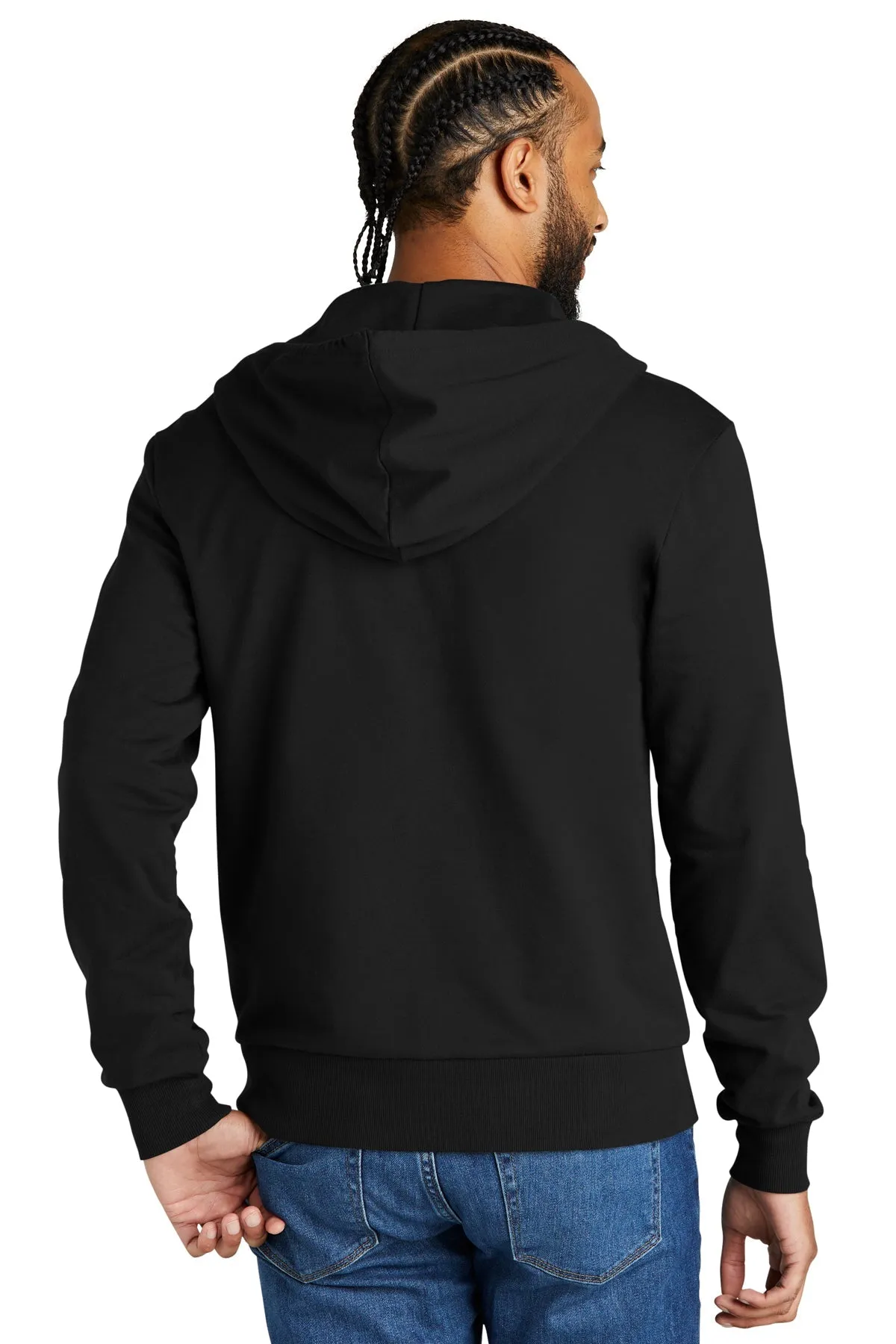 Allmade Unisex Organic French Terry Full-Zip Hoodie, Deep Black