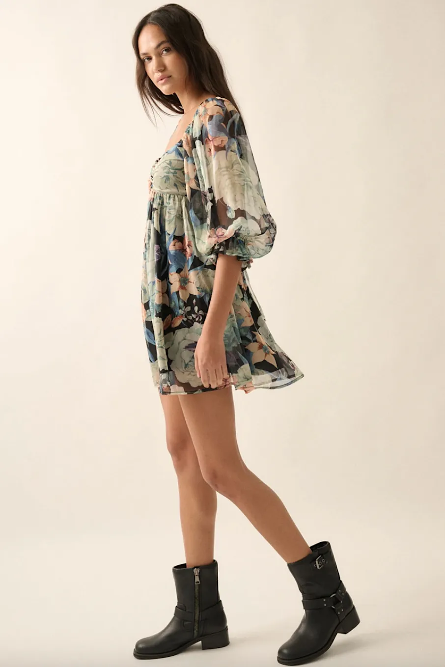 ari floral babydoll dress