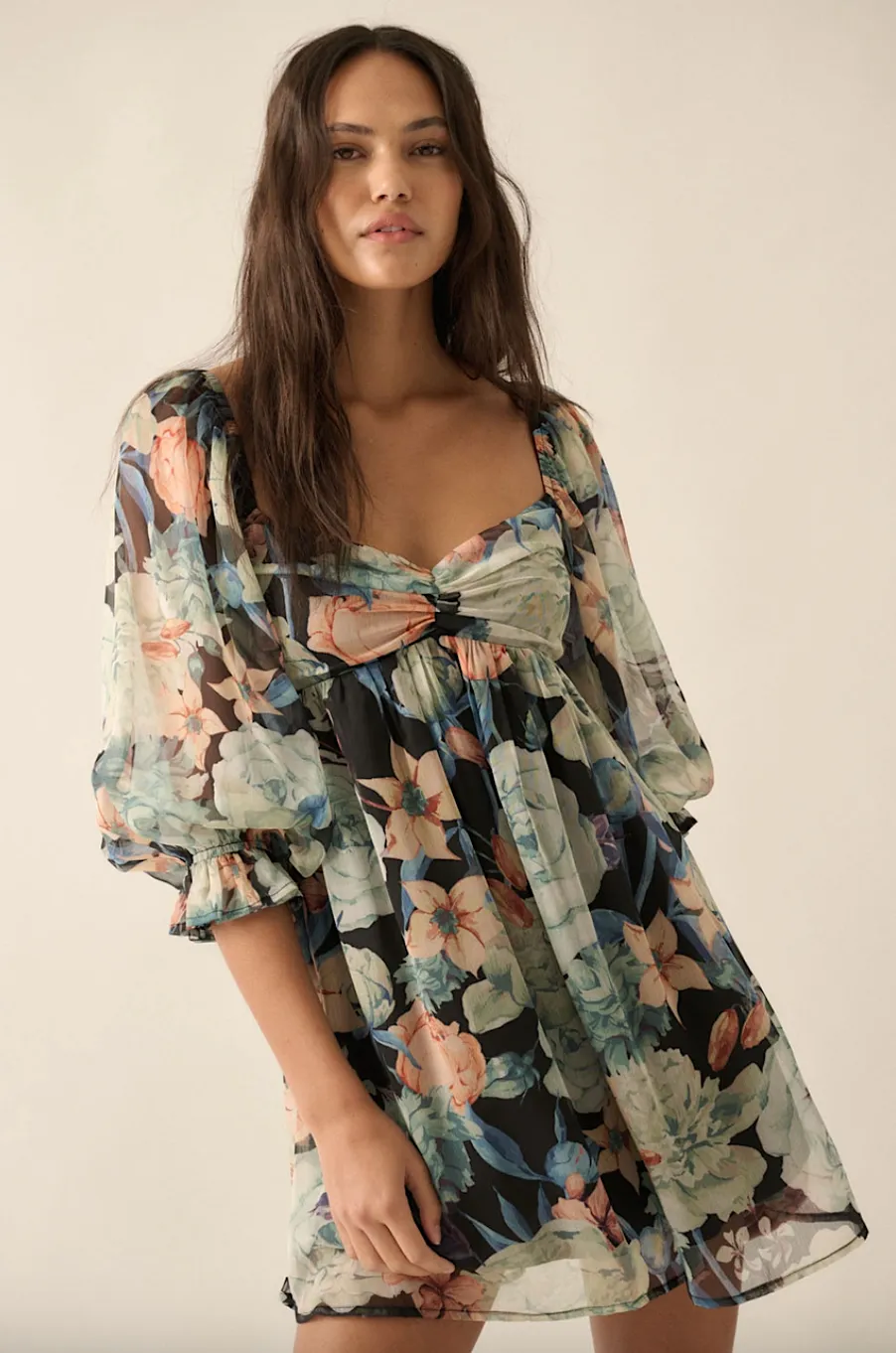 ari floral babydoll dress