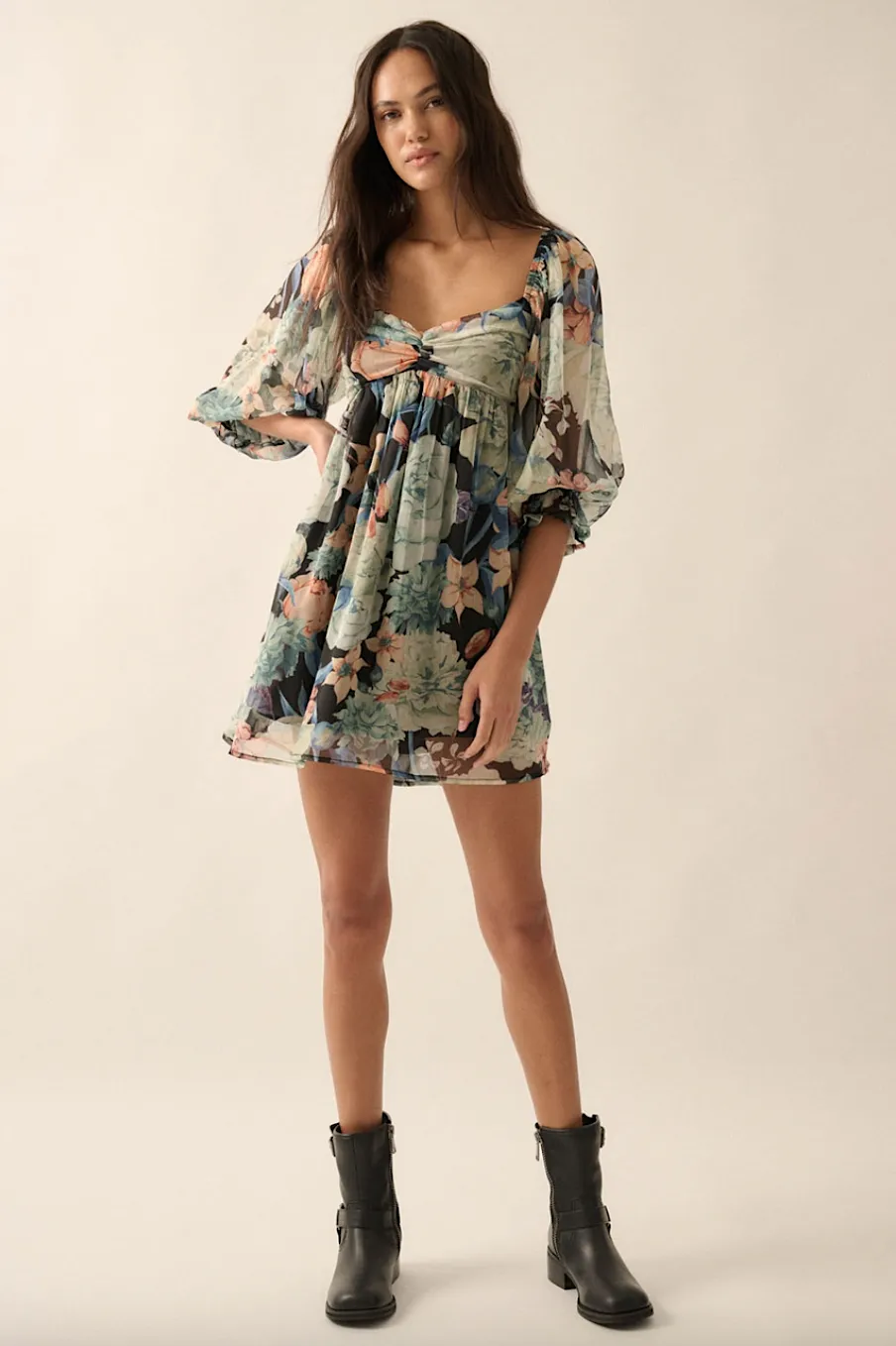 ari floral babydoll dress