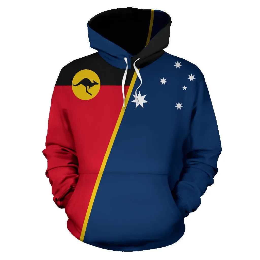 Australia All Over Hoodie - Kangaroo Flag - BN04