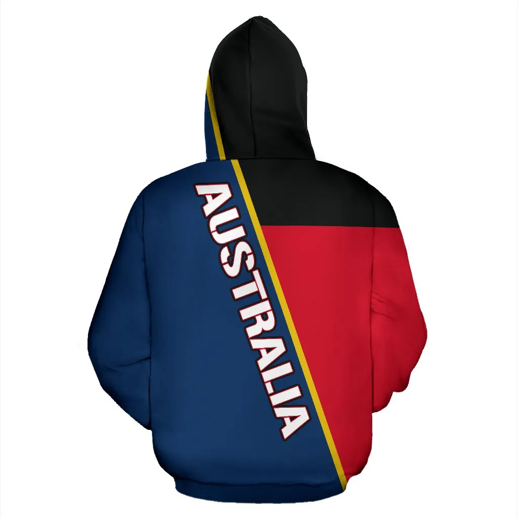 Australia All Over Hoodie - Kangaroo Flag - BN04