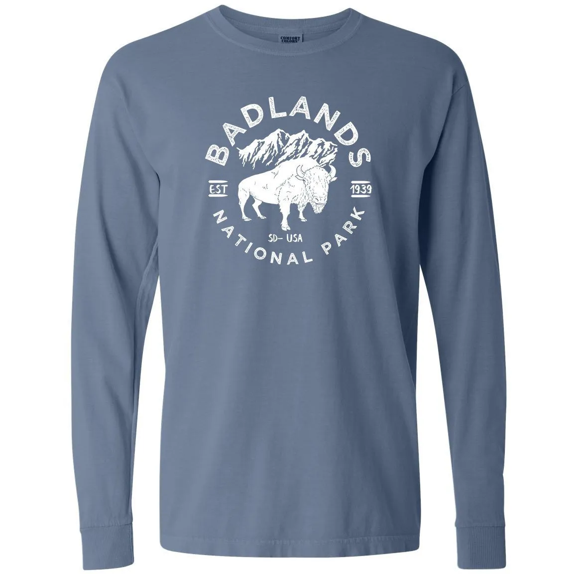 Badlands National Park Comfort Colors Long Sleeve T Shirt