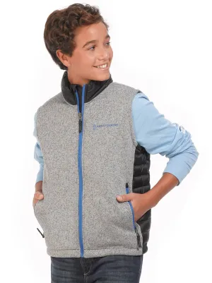 Boys' Gorge Down Hybrid Fleece Vest