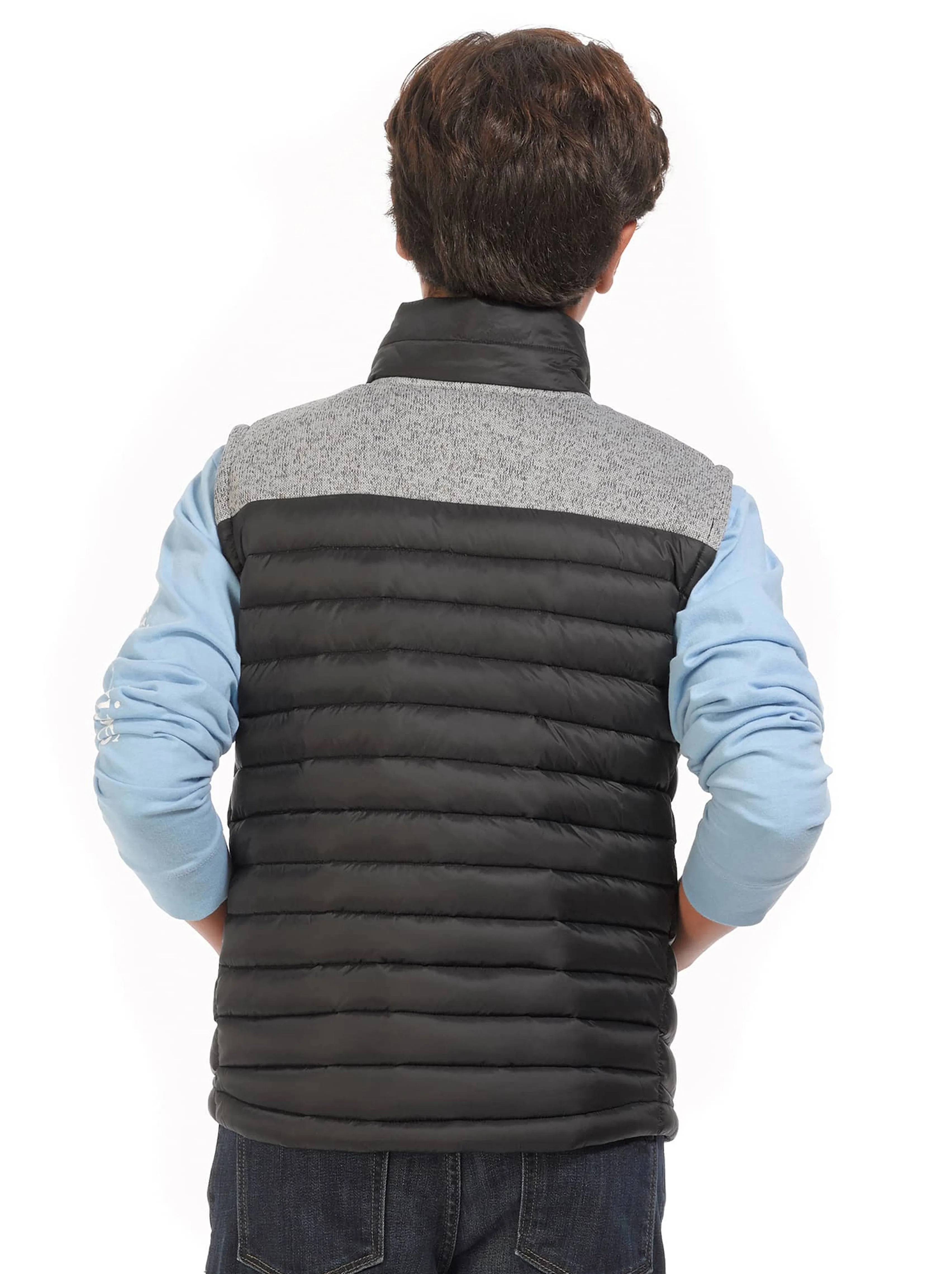 Boys' Gorge Down Hybrid Fleece Vest