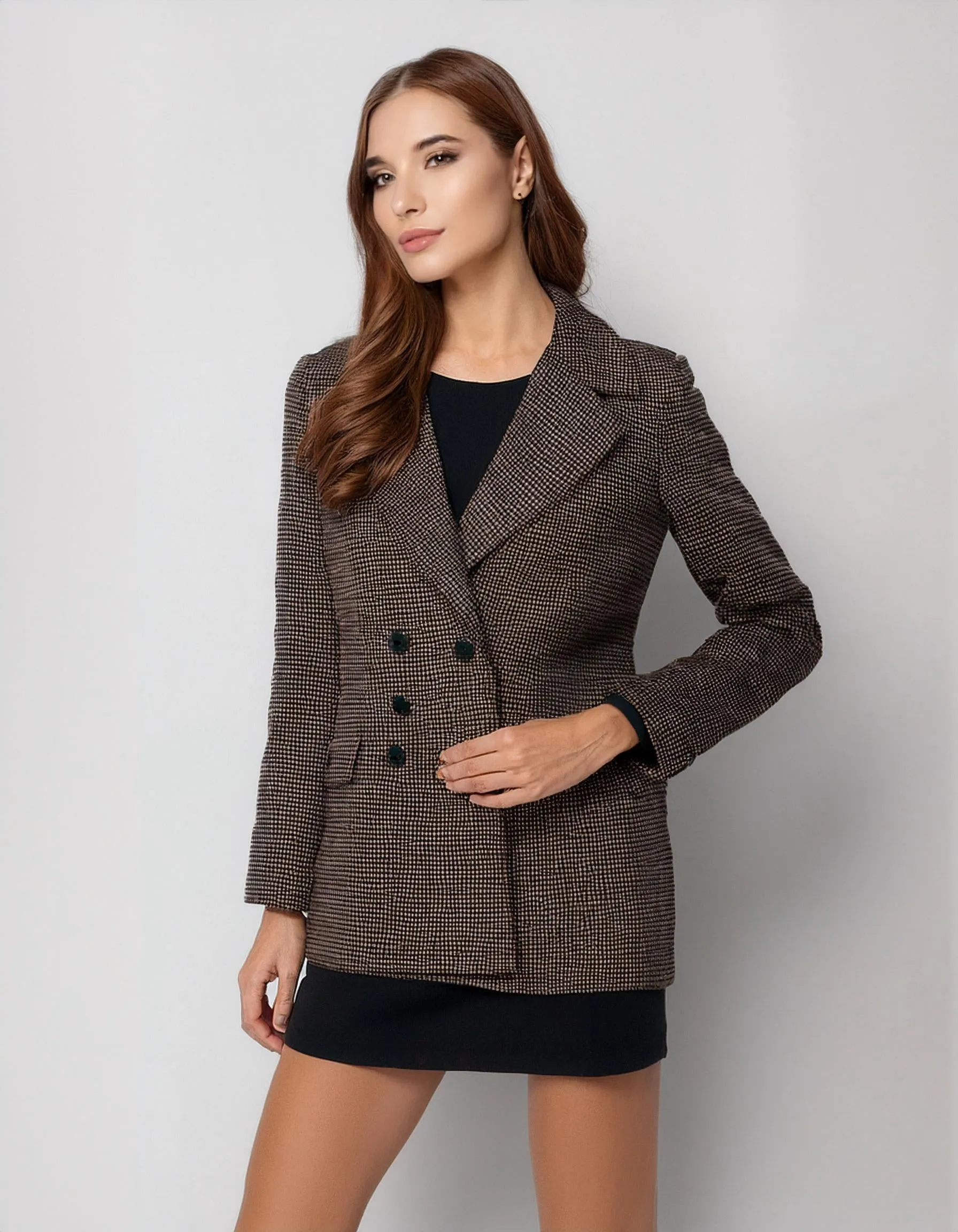 Brown Tweed Blazer