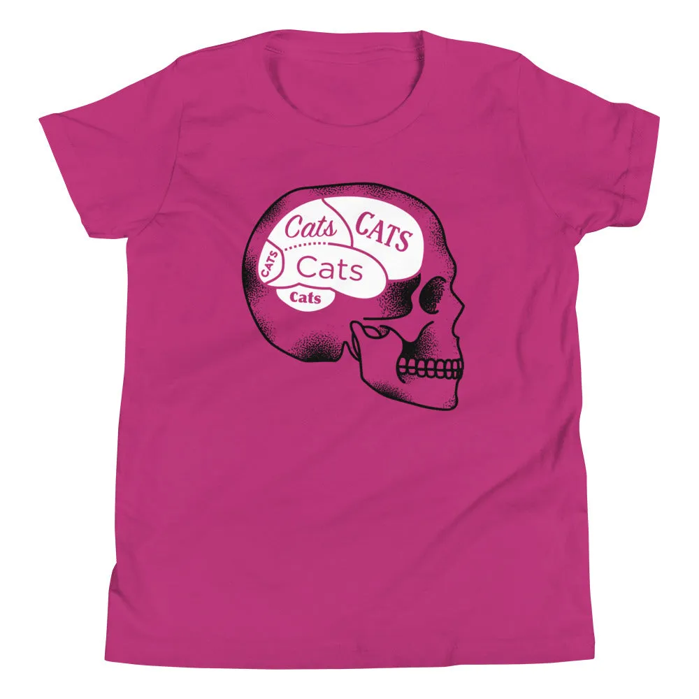 Cats On The Brain Kid's Youth Tee