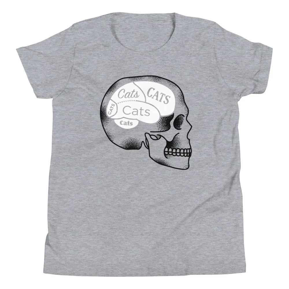 Cats On The Brain Kid's Youth Tee