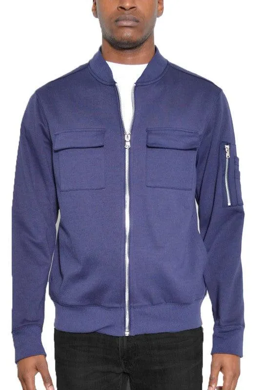 Cotton Zip Up Light Weight Jacket Mens