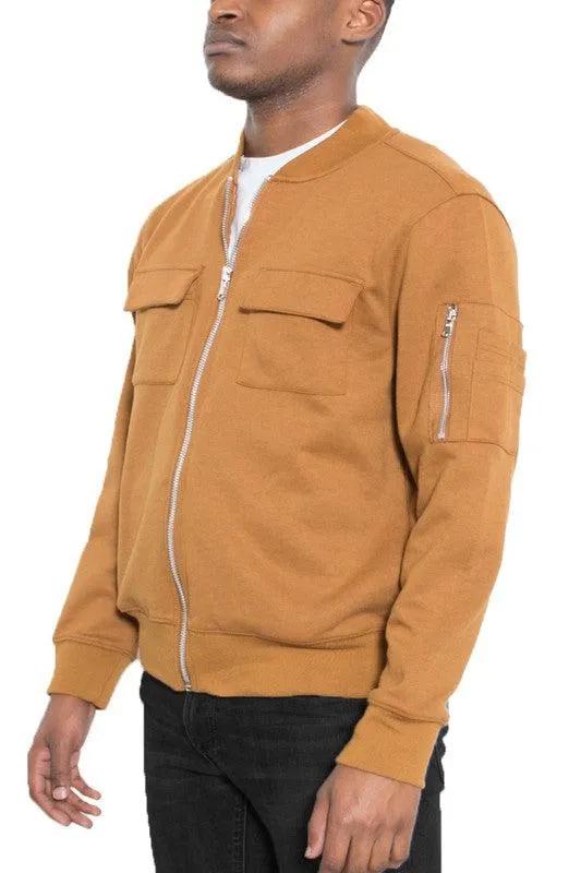 Cotton Zip Up Light Weight Jacket Mens