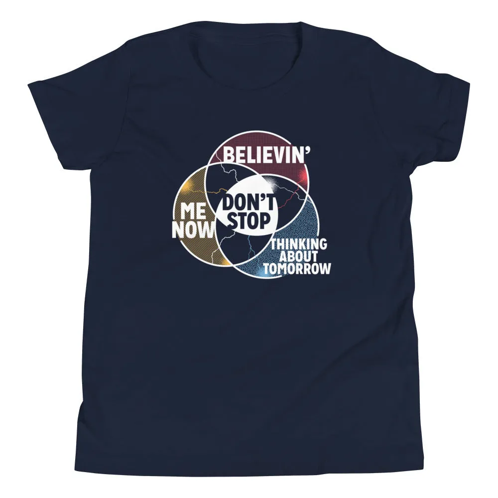 Don't Stop Venn Diagram Kid's Youth Tee