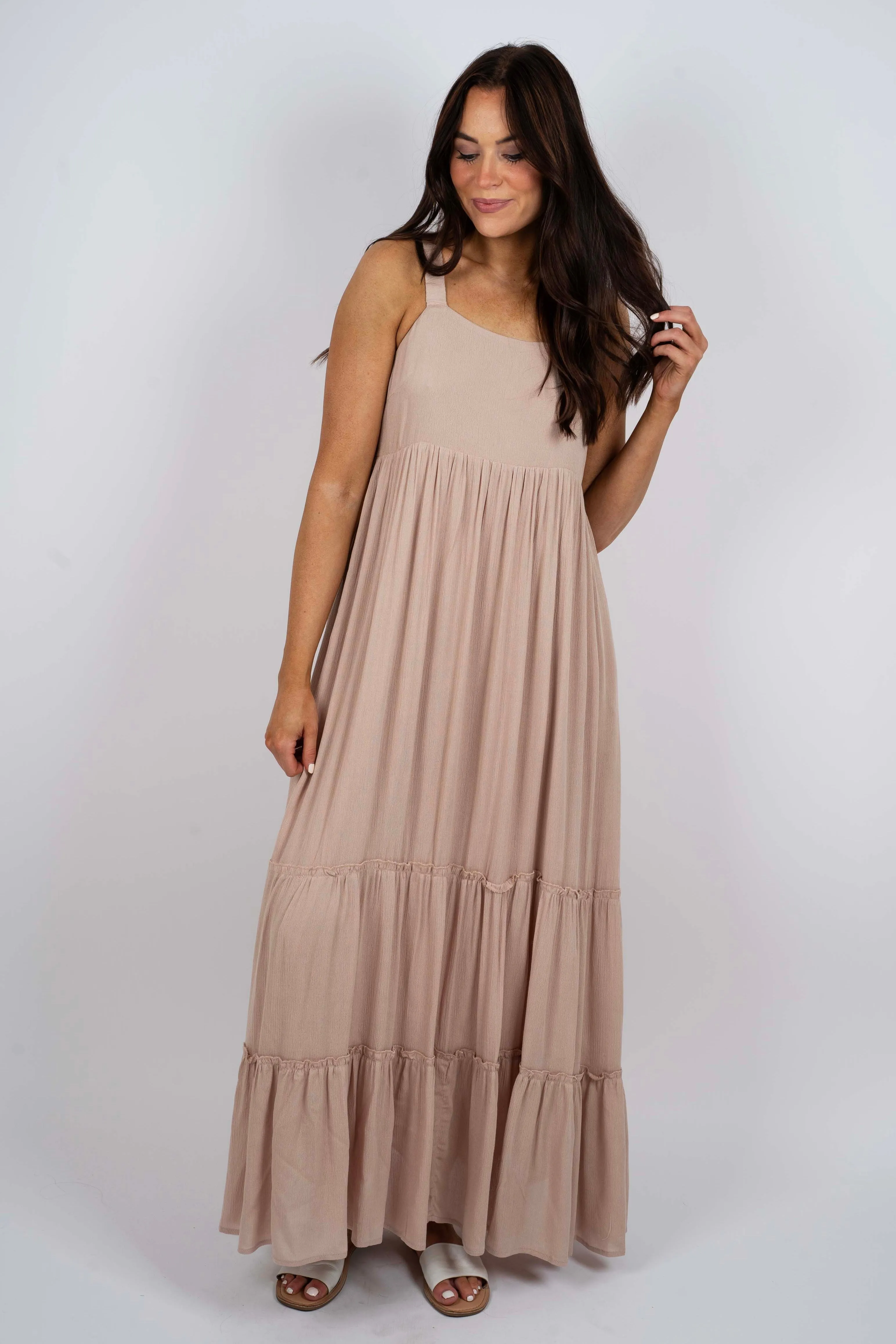 Dreaming Of Love Maxi Dress (Latte)