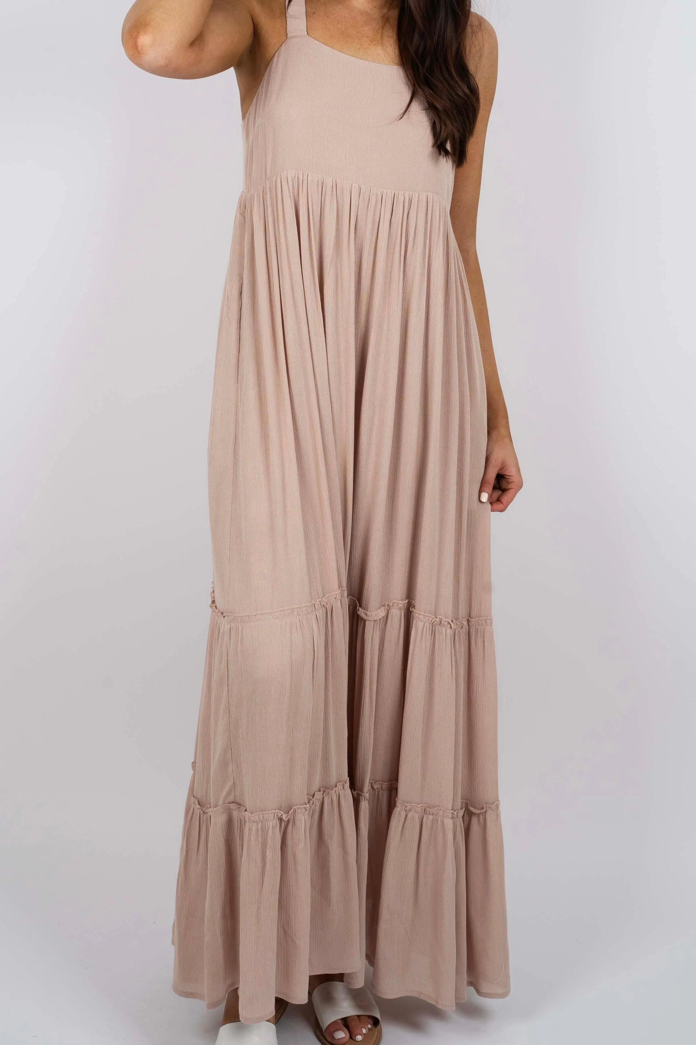 Dreaming Of Love Maxi Dress (Latte)