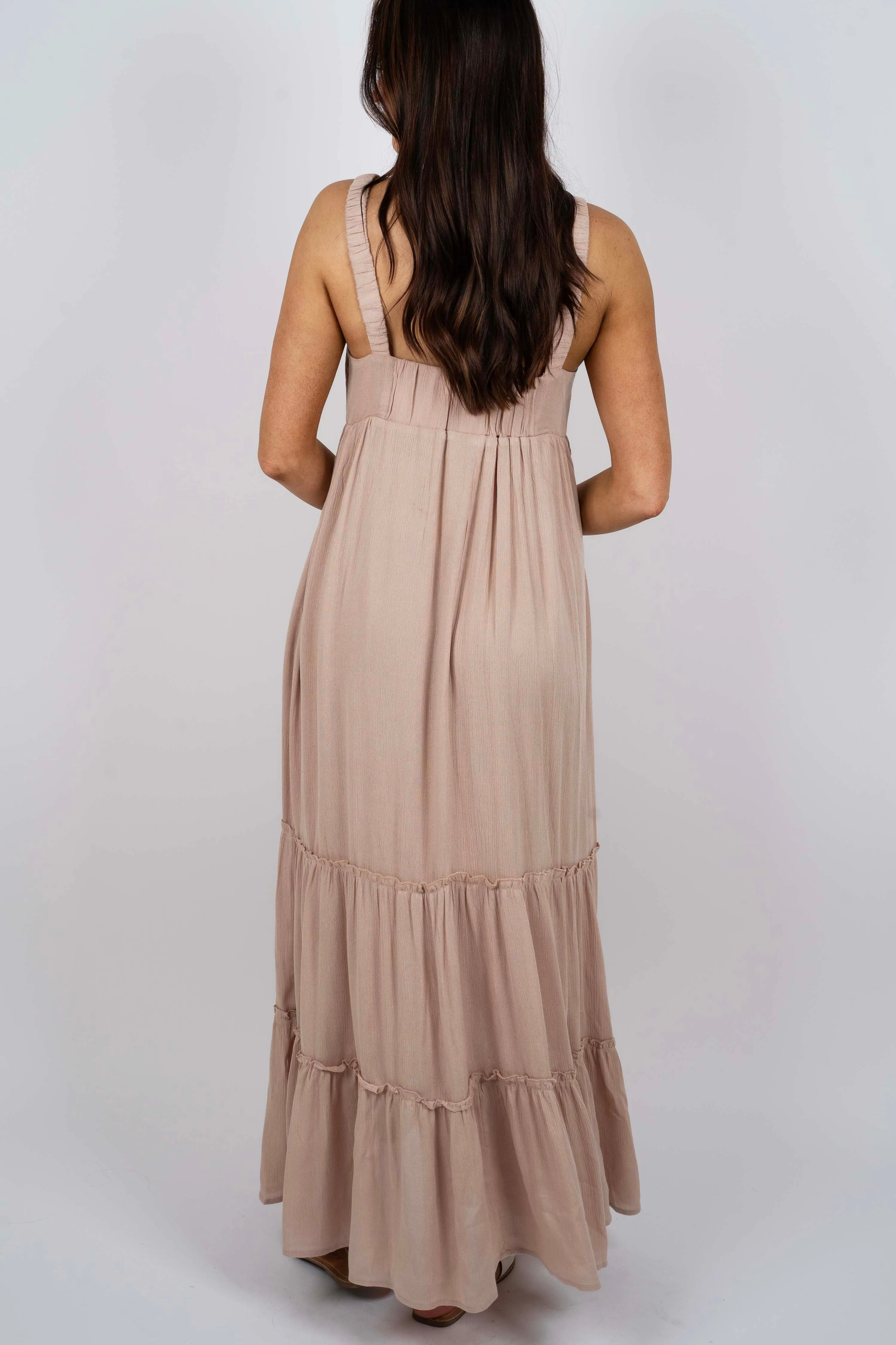 Dreaming Of Love Maxi Dress (Latte)