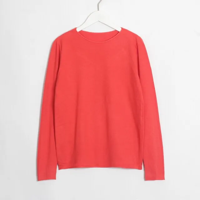 FashionSierra - Women Long Sleeve Soft Knitted T-Shirts