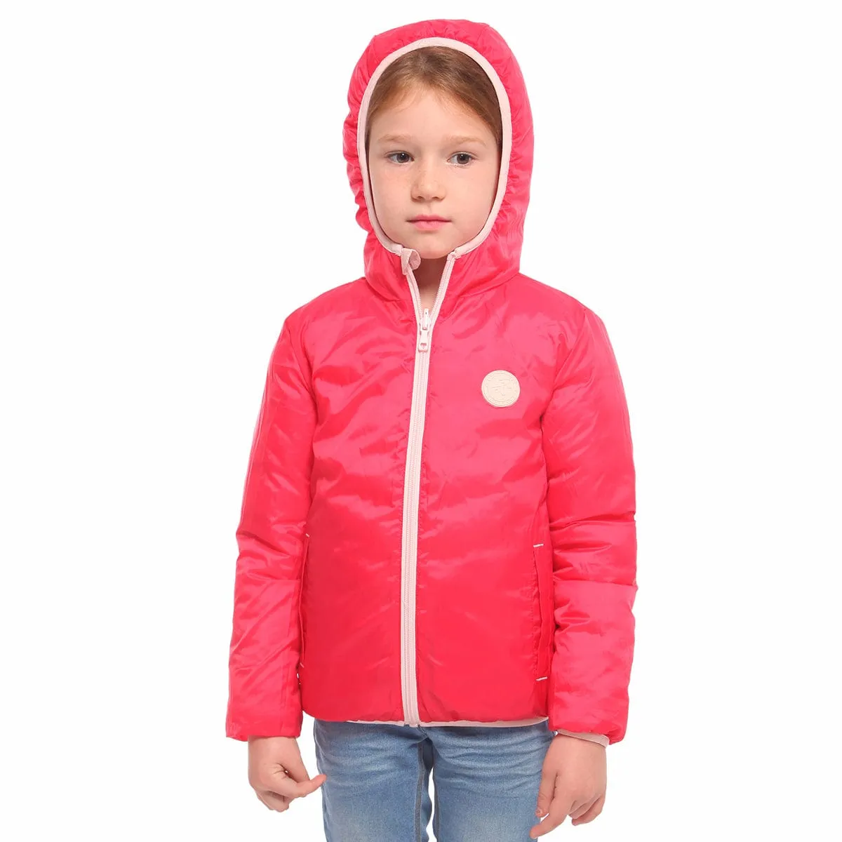 Girls' Reversible Lightweight Puffer Jacket