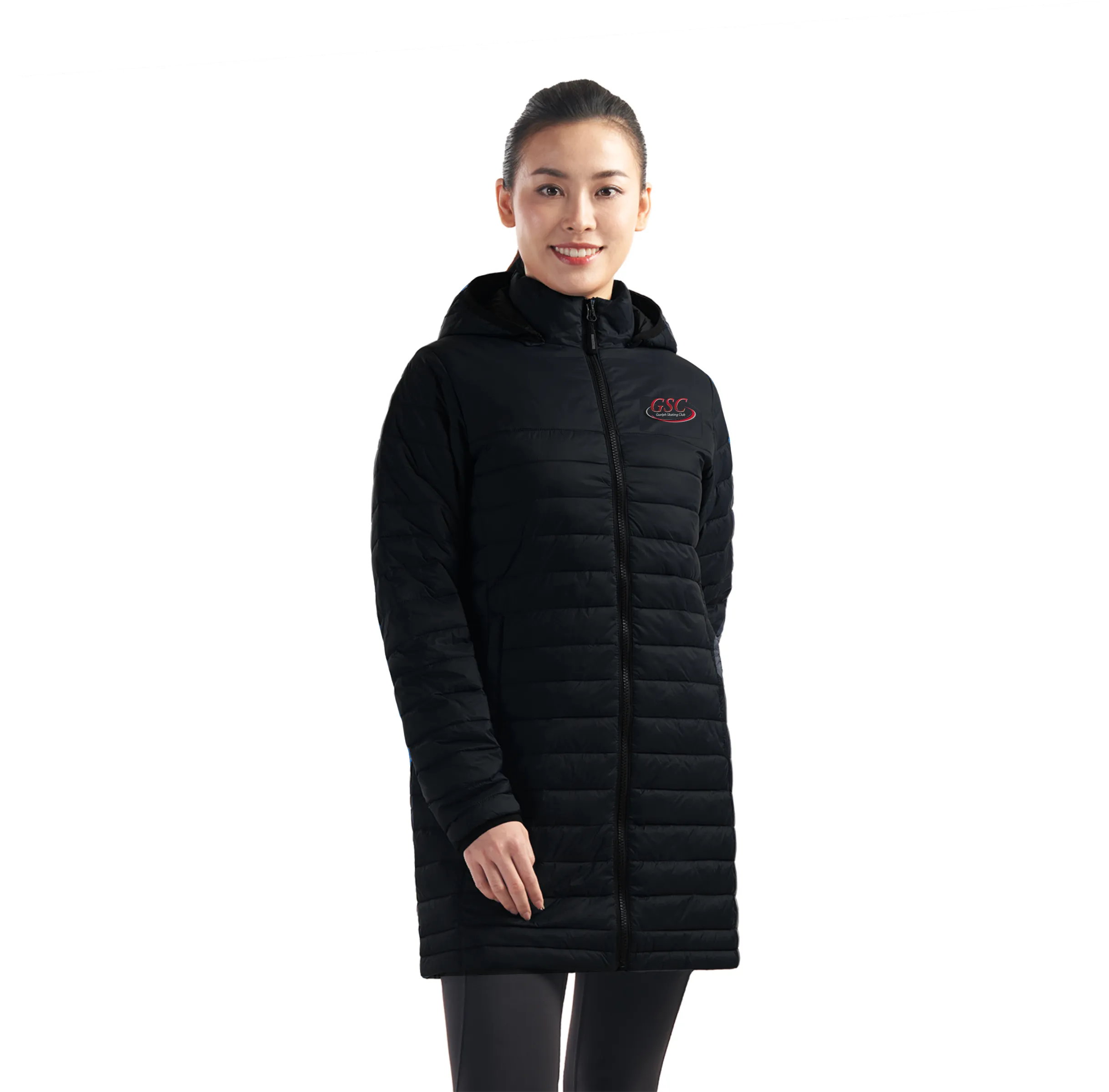 Guelph Skating Club Ladies Long Length Puffer Jacket