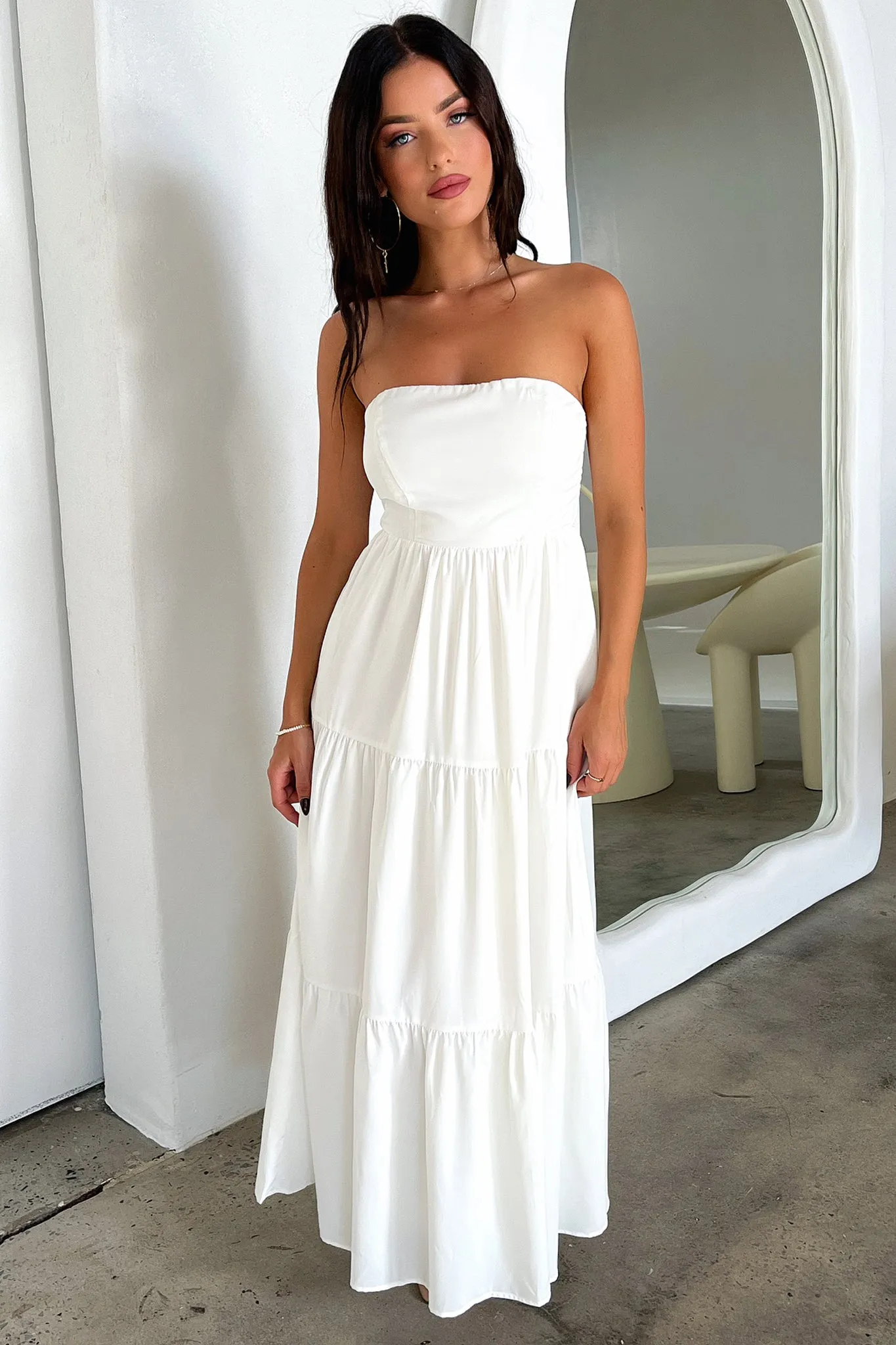 Hailey Maxi Dress - White