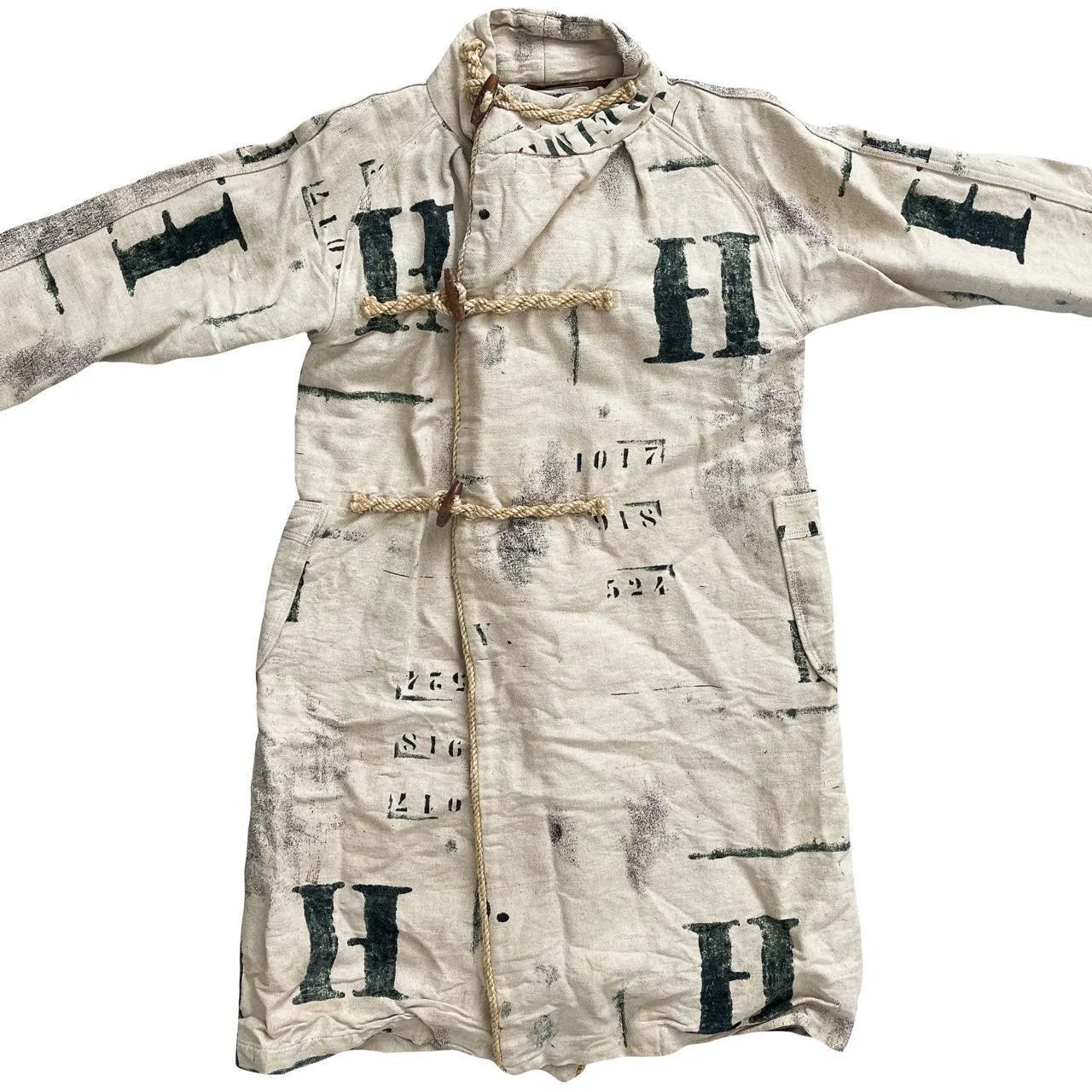 Kapital Stencil Print Trench Coat