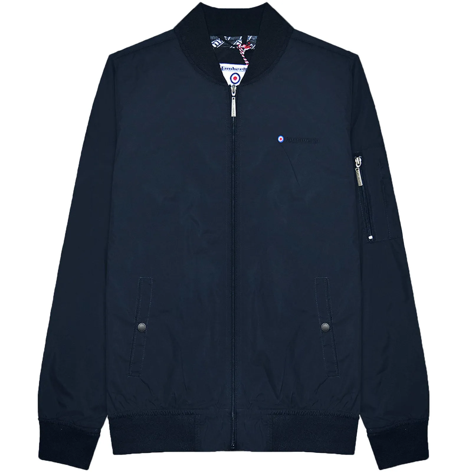 Lambretta Mens MA-1 Retro Bomber Jacket - Navy