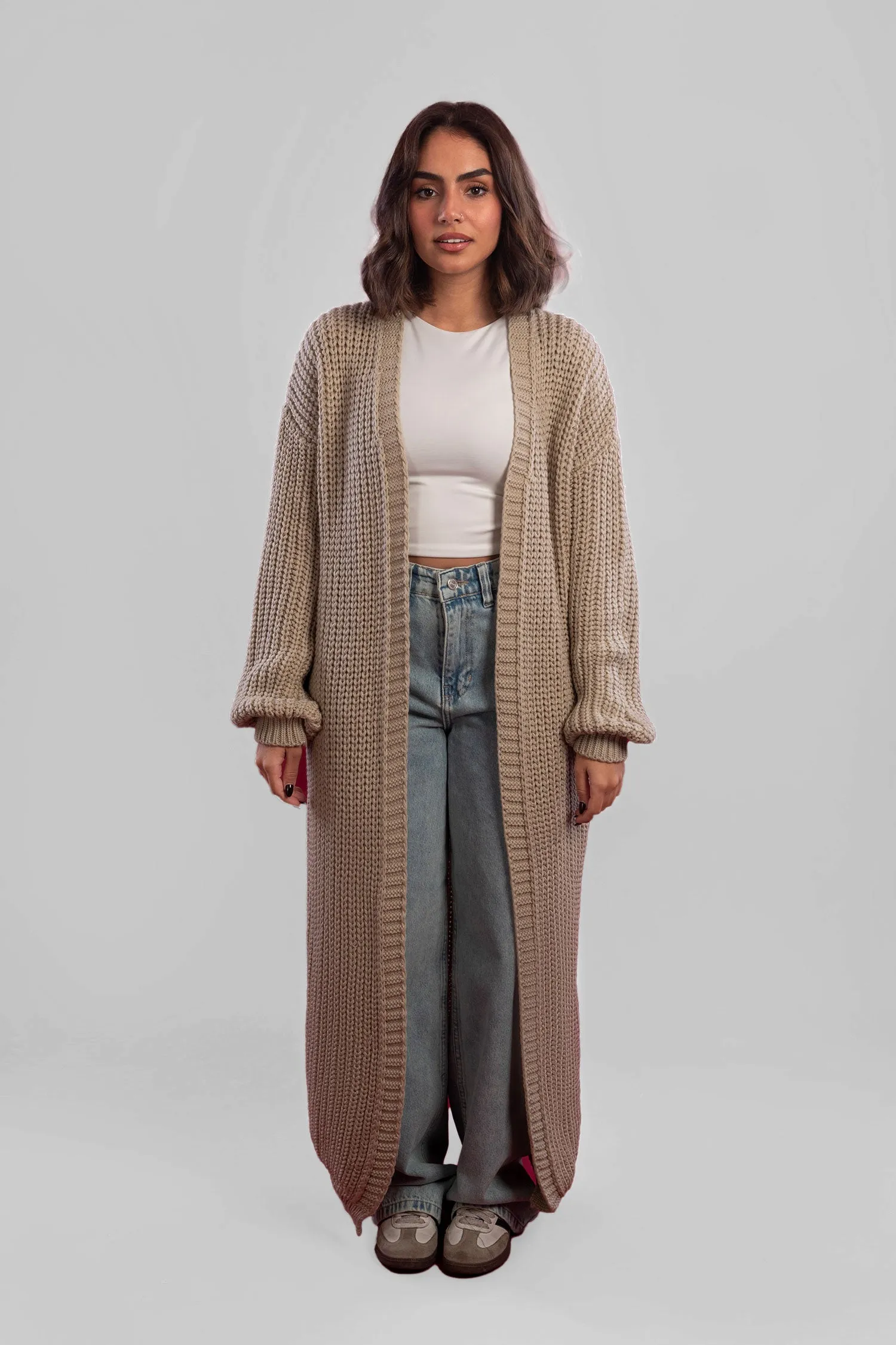 Long Knitted Cardigan - Mitcha Label