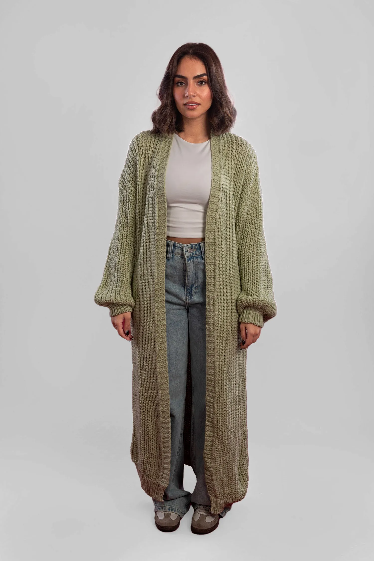 Long Knitted Cardigan - Mitcha Label