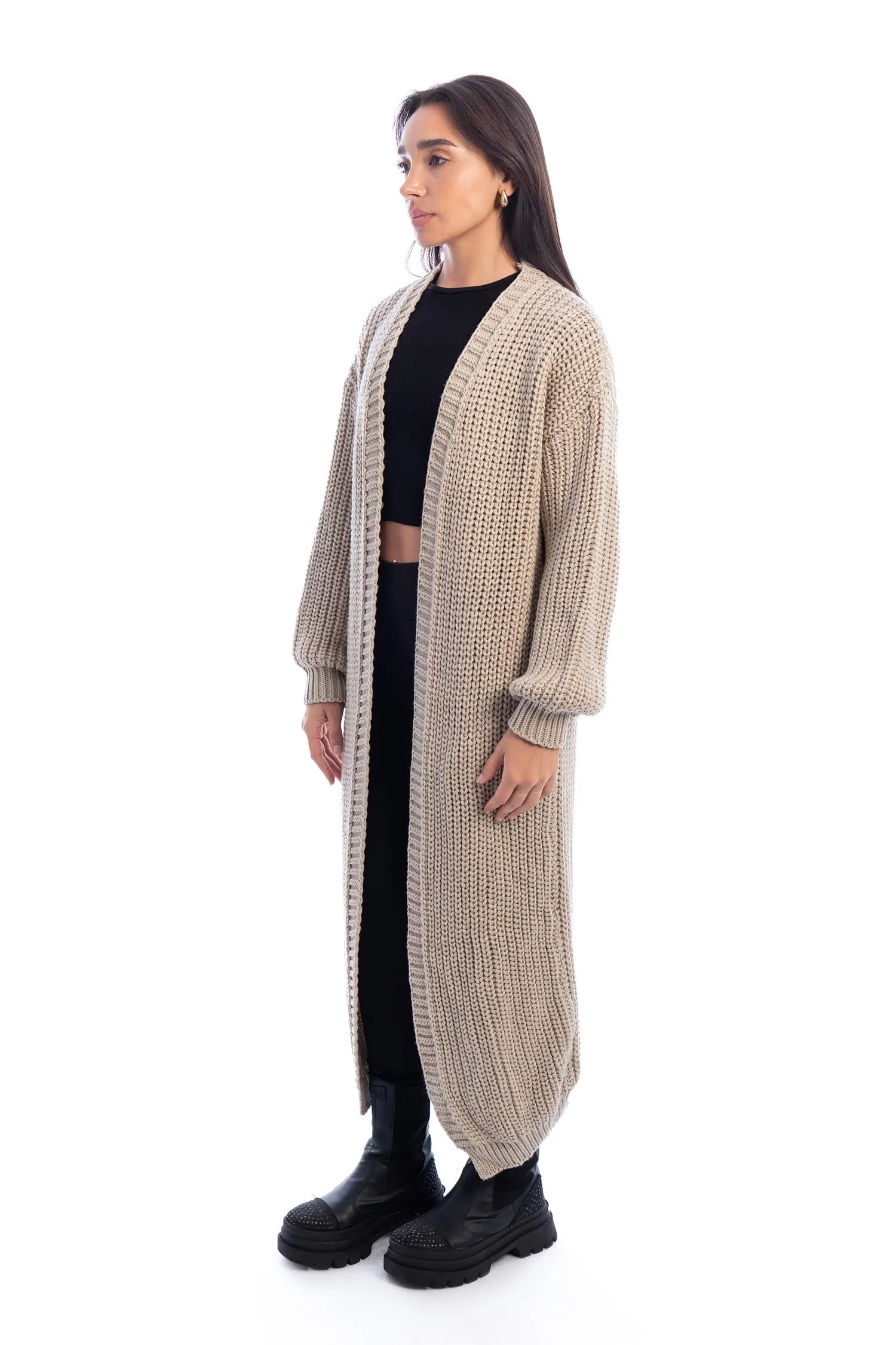 Long Knitted Cardigan - Mitcha Label