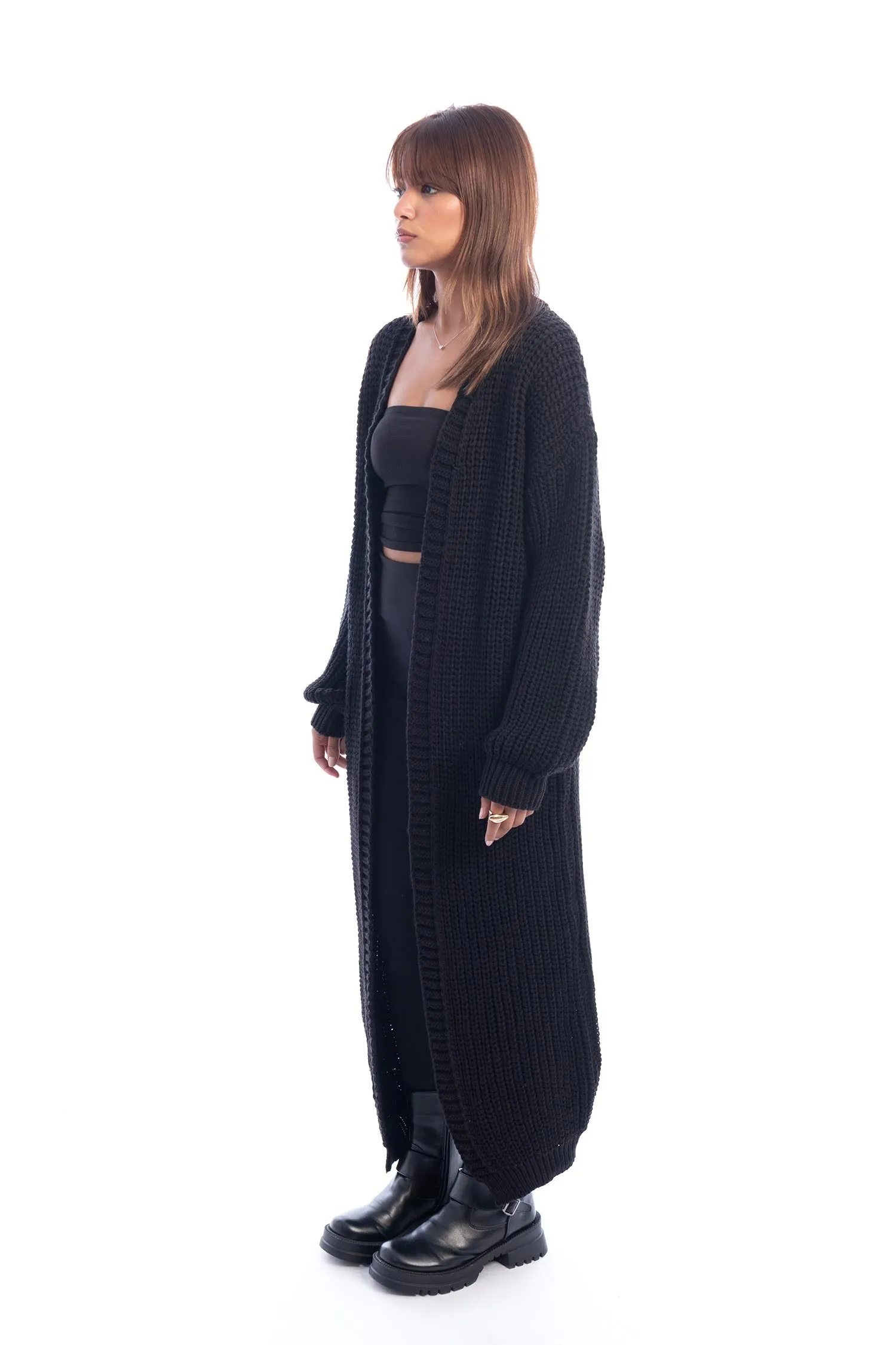 Long Knitted Cardigan - Mitcha Label