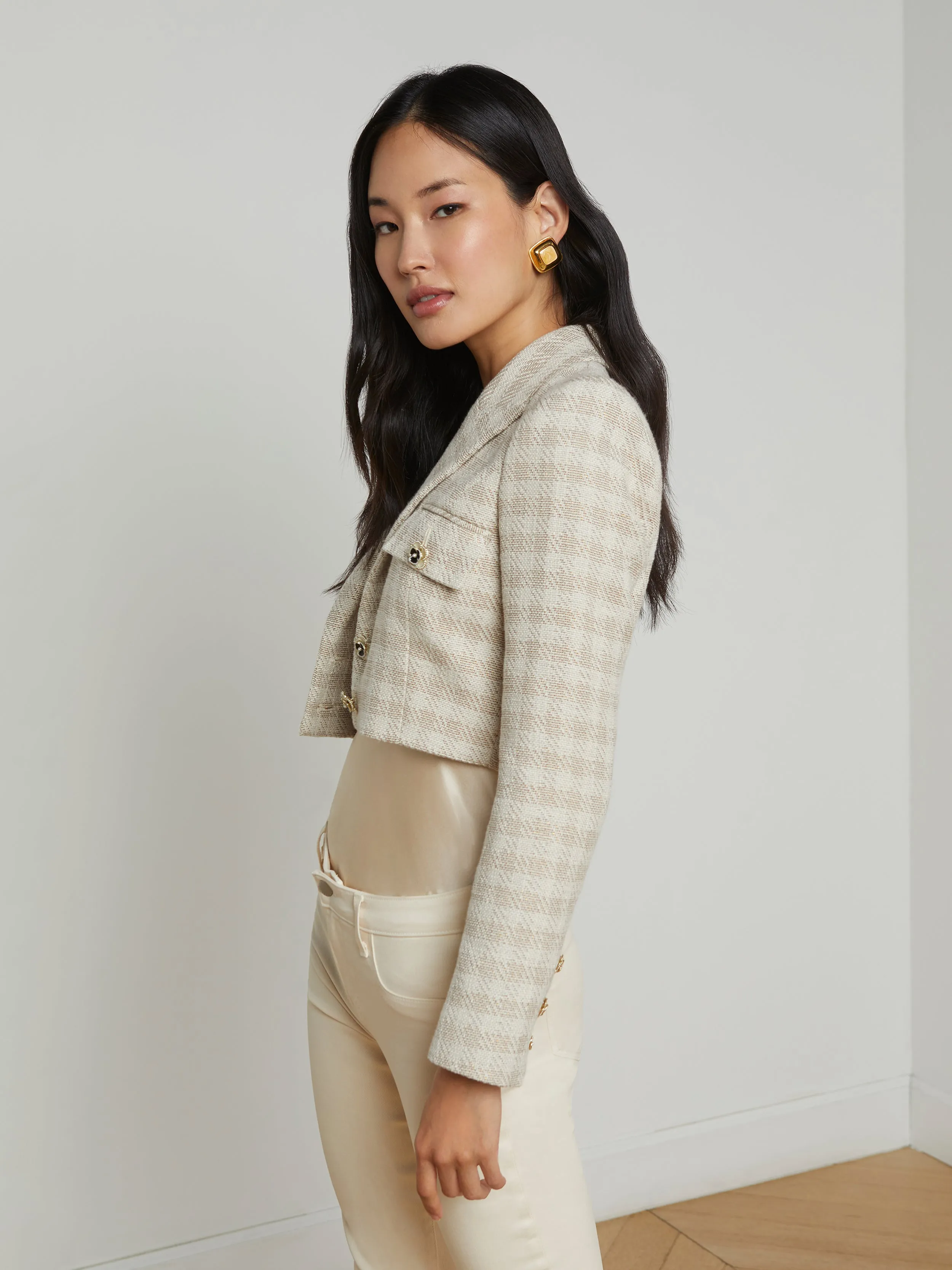 Maura Cropped Tweed Jacket