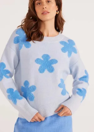 MINKPINK Daisy Fluffy Sweater- Light Blue ***FINAL SALE***