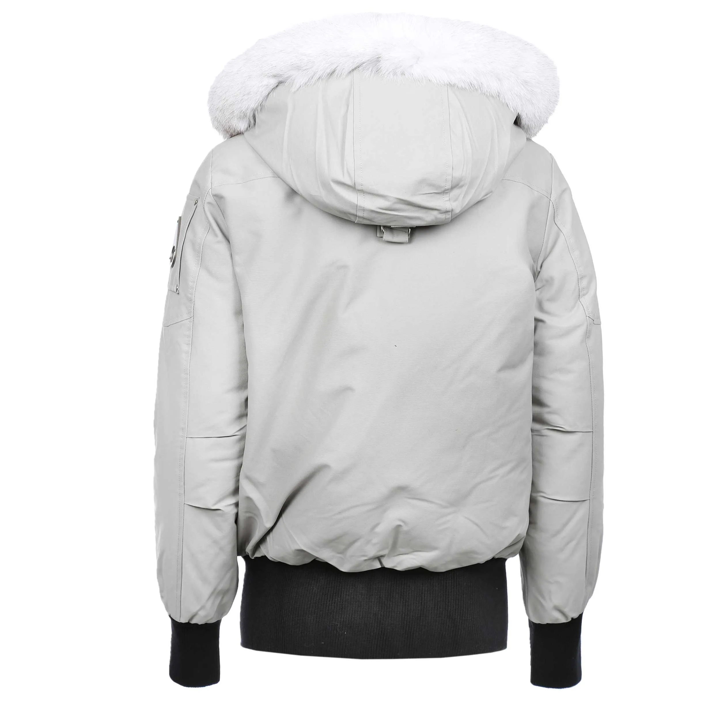 Moose Knuckles Debbie Ladies Bomber Jacket in Storm Grey