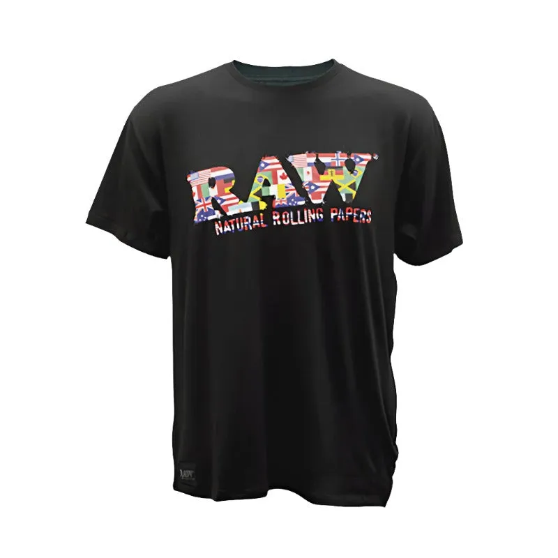 Raw Flag with Stash Pocket T-Shirt