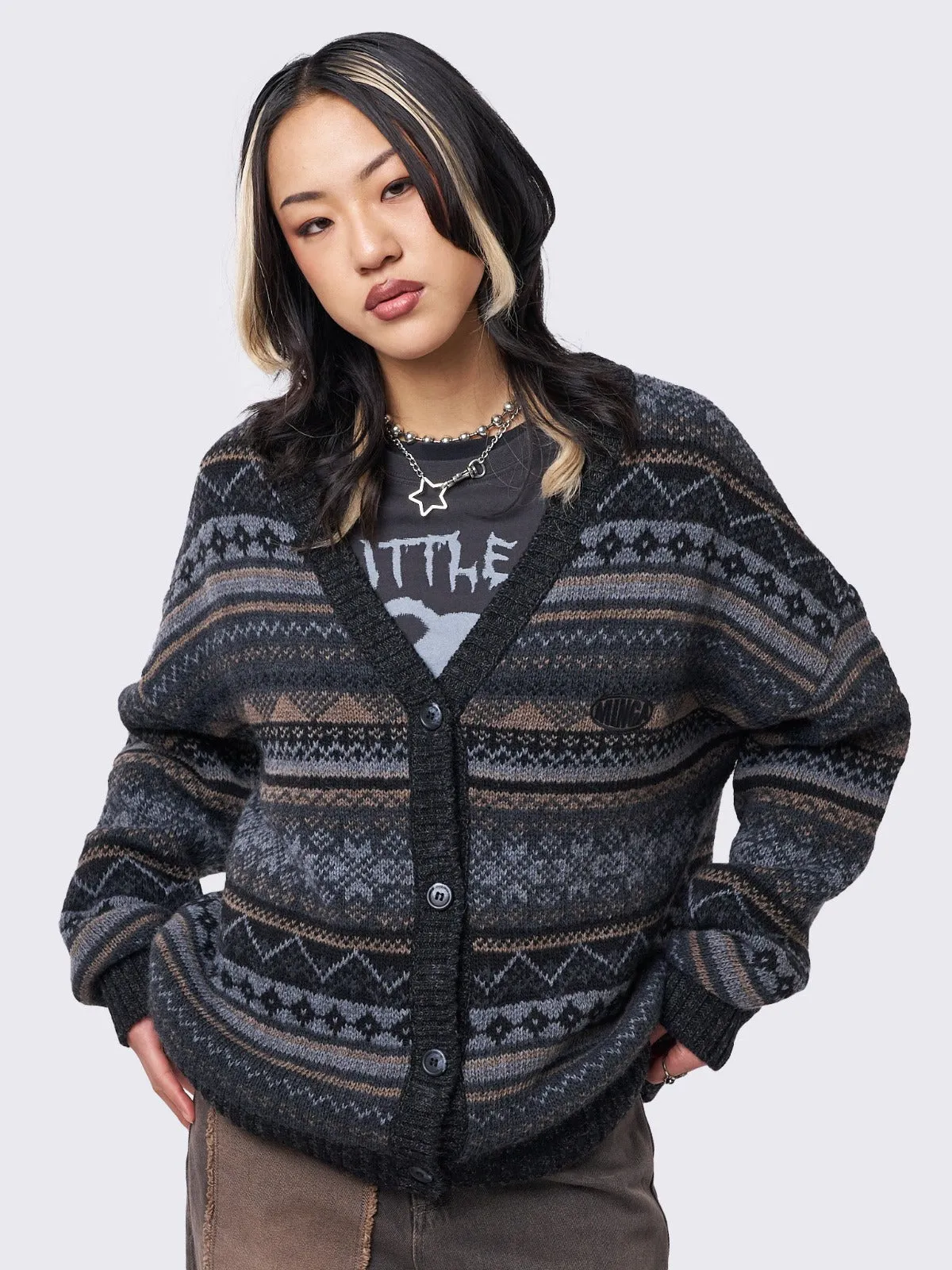 Ripley Jacquard Knit Cardigan