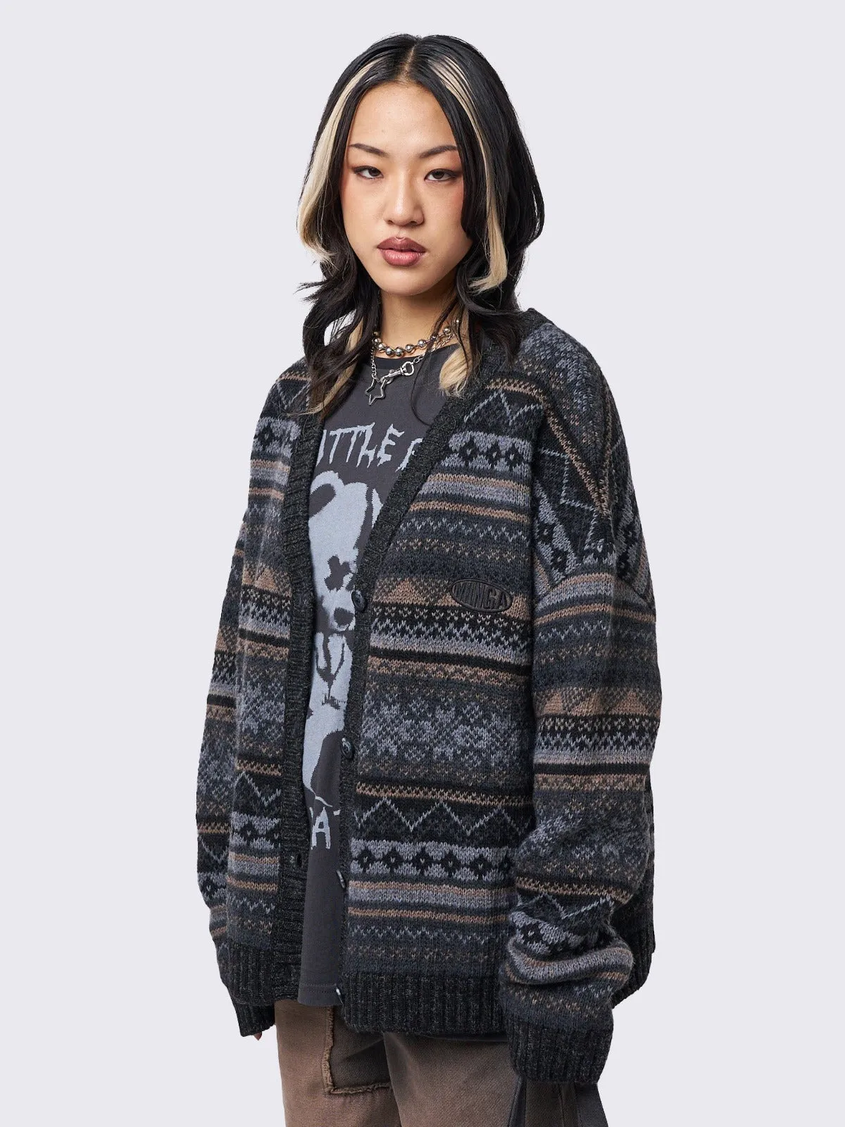 Ripley Jacquard Knit Cardigan