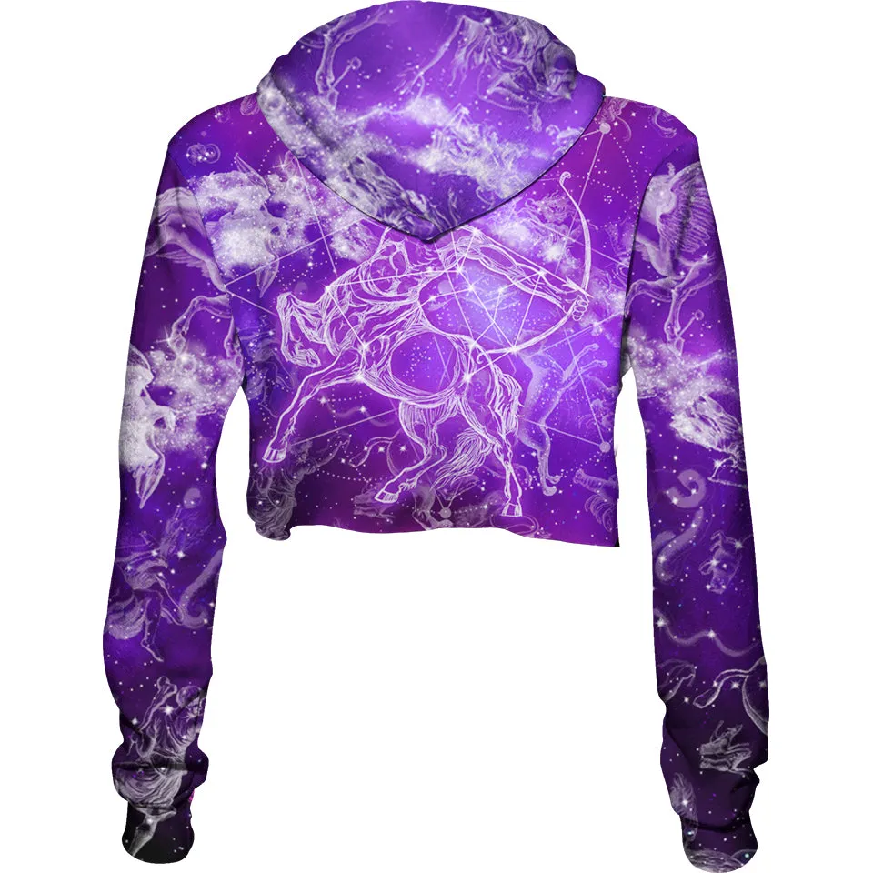 Sagittarius Crop Hoodie