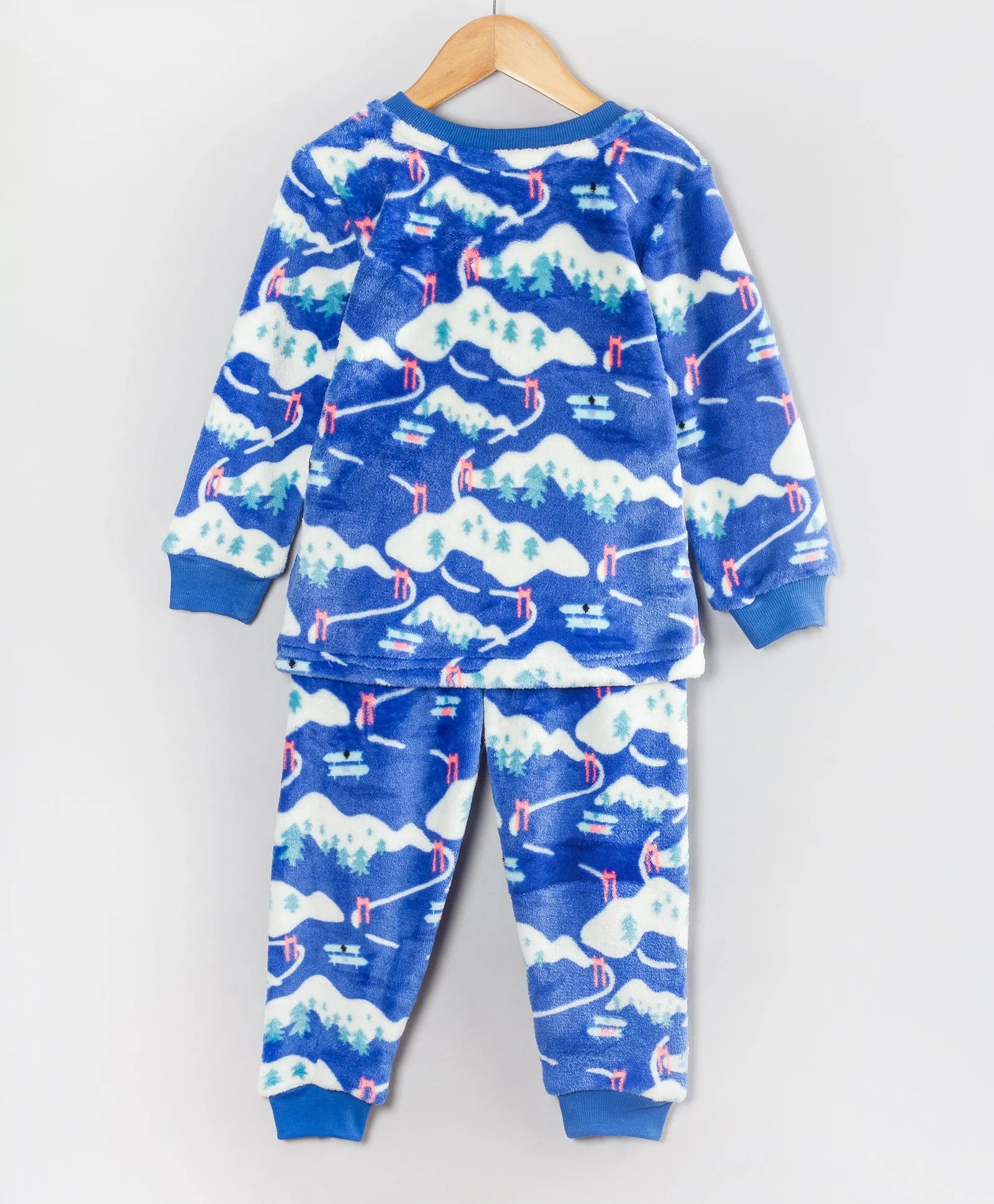 SNOW SLOPES PRINT POLAR FLEECE TRACKSUIT