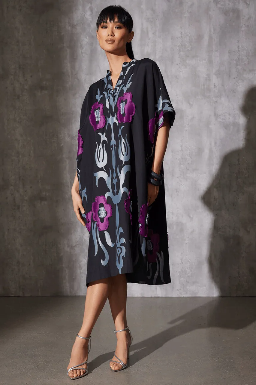 Suzani Jacquard Oversized Caftan Dress