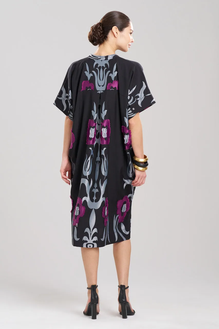 Suzani Jacquard Oversized Caftan Dress