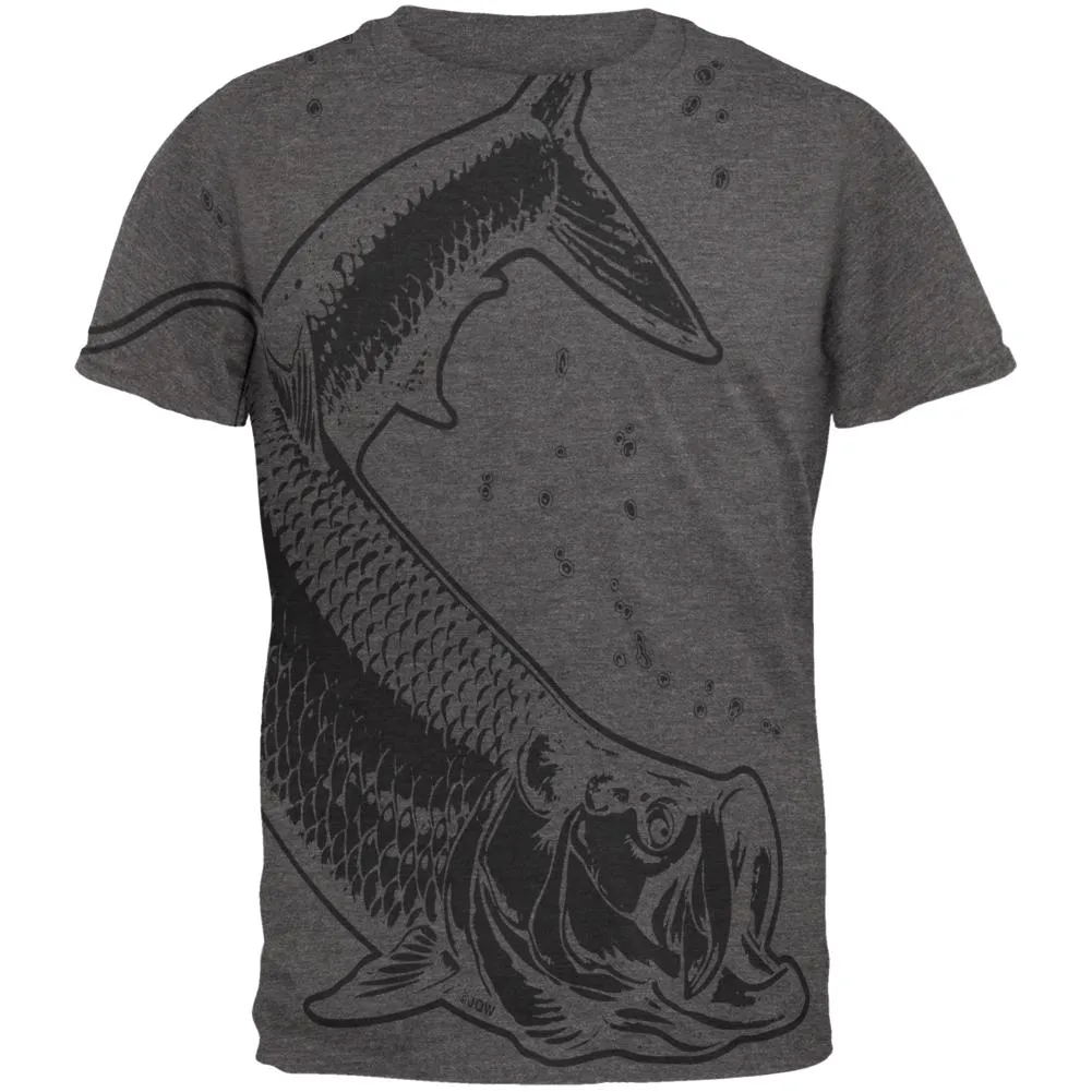 Tarpon Megalops Fish Mens Soft T Shirt