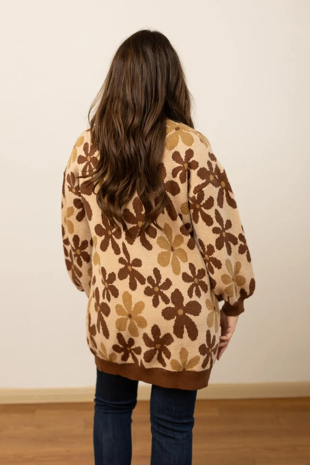 The Arabella Brown Floral Cardigan