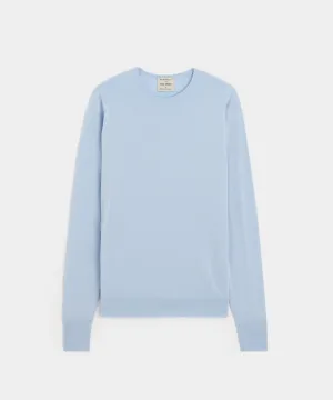 Todd Snyder x John Smedley Long Sleeve Crew in Blue Haze