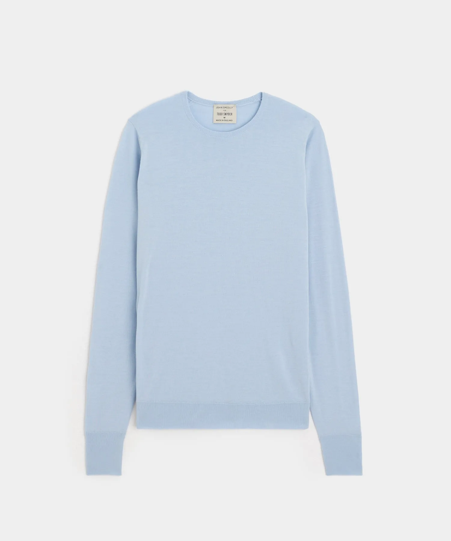 Todd Snyder x John Smedley Long Sleeve Crew in Blue Haze