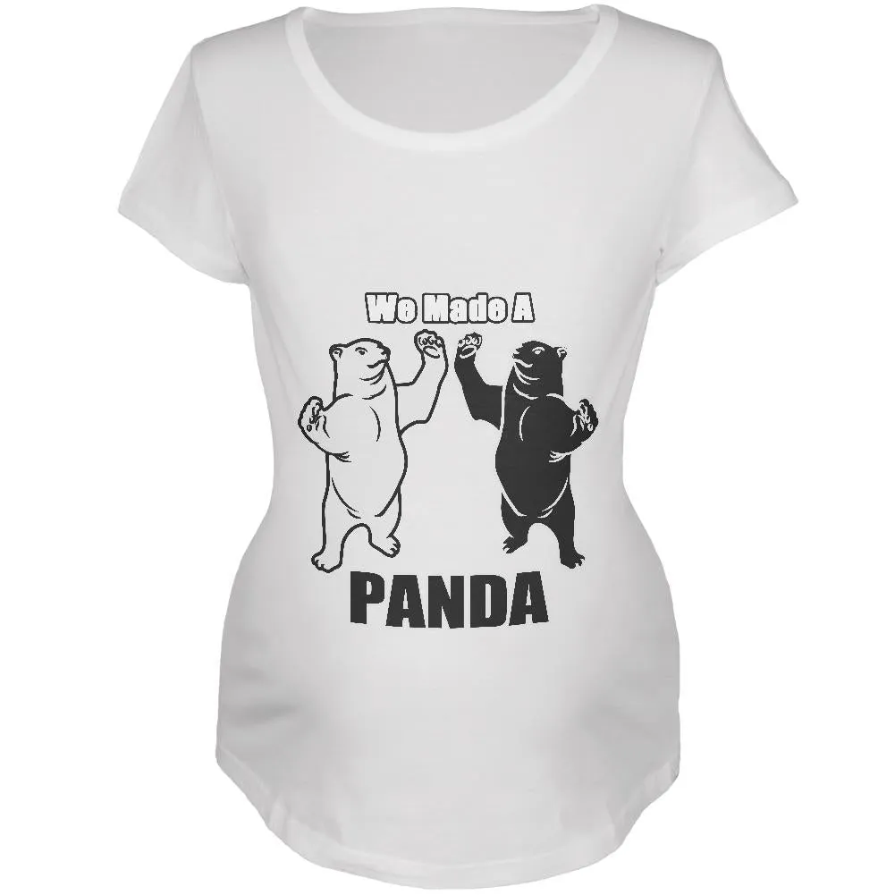 We Made A Panda Funny Maternity Soft T Shirt