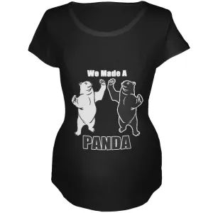 We Made A Panda Funny Maternity Soft T Shirt