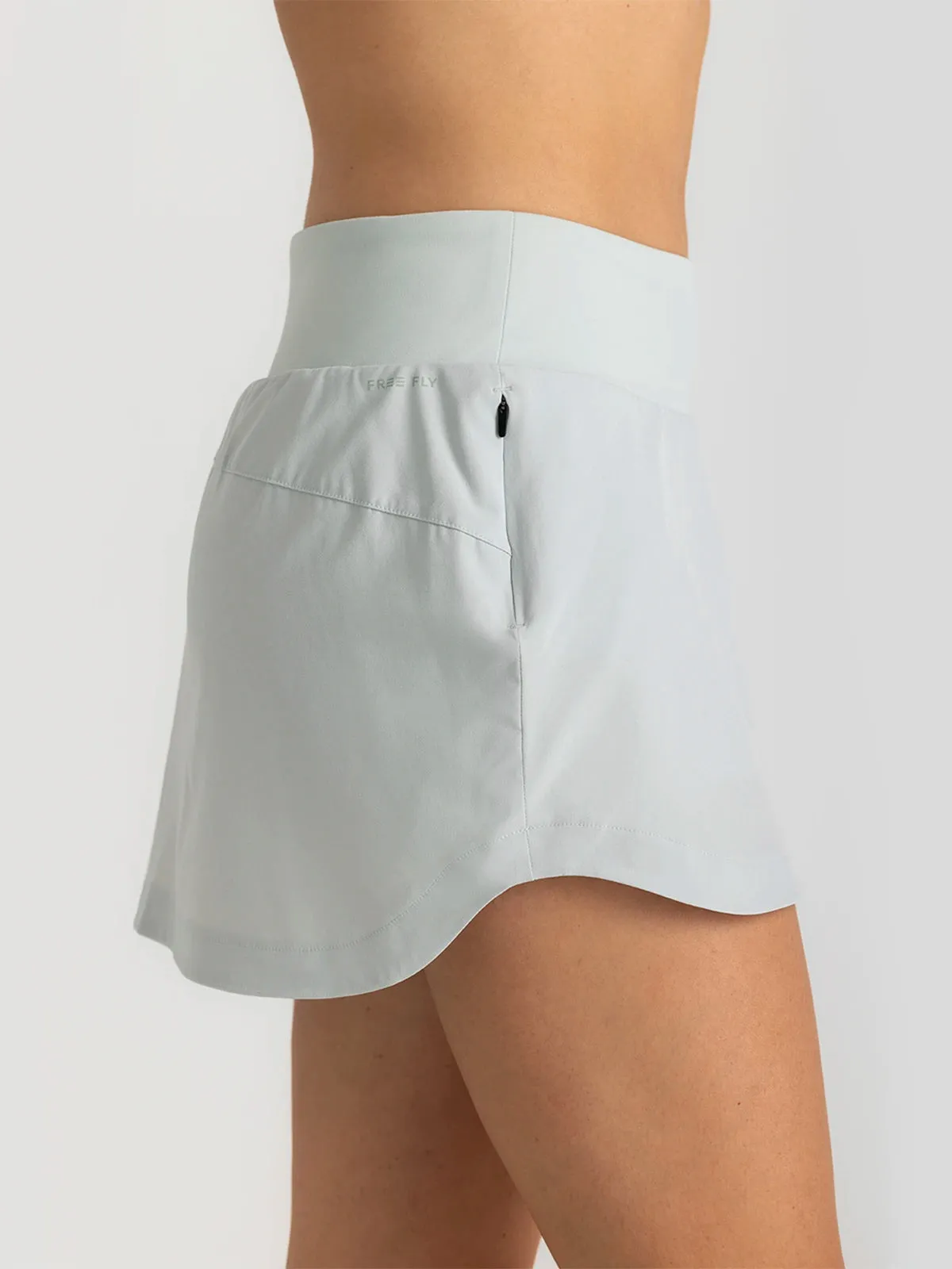 Women's Bamboo-Lined Active Breeze Skort – 13" - Sky Gray