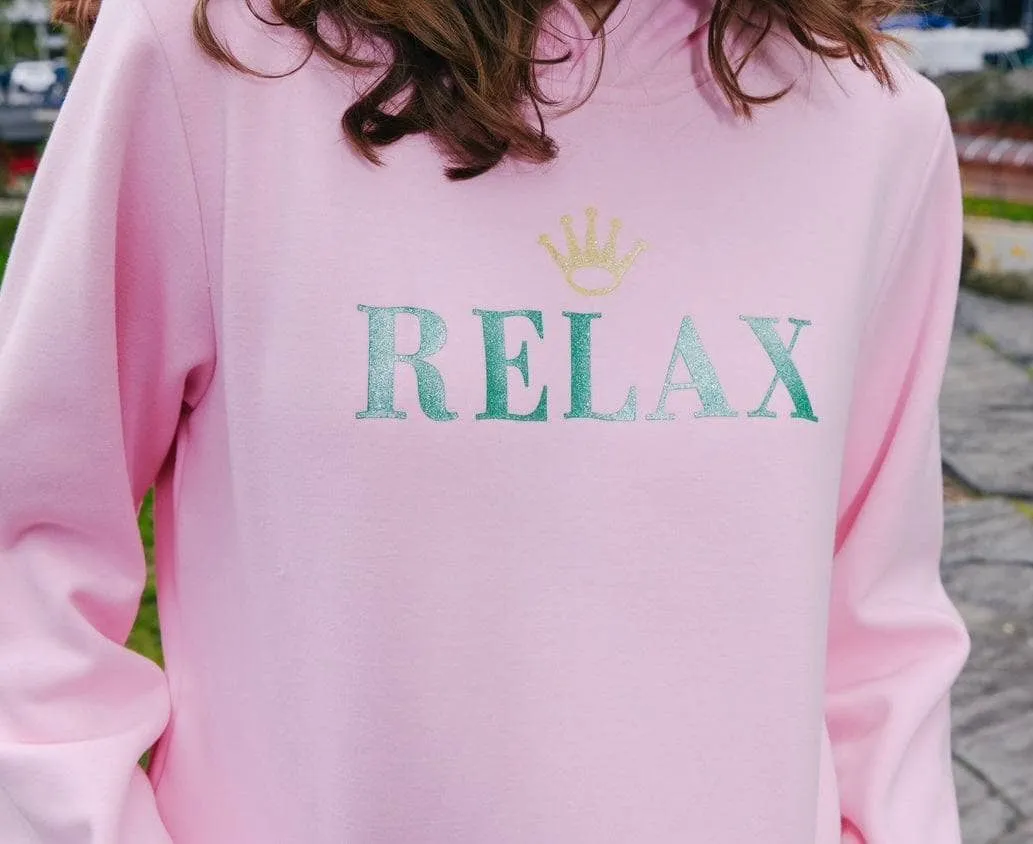 Women's Pink Relax Hoodie